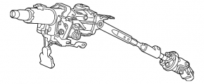 Honda Accord 13-17 steering column for Start/Stop