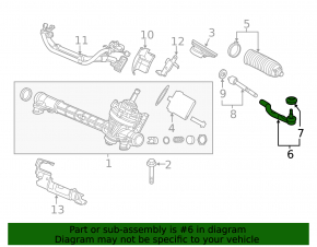 Tie rod with tip right Acura ILX 13-