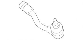 Steering tip left Hyundai Sonata 15-17 CTR