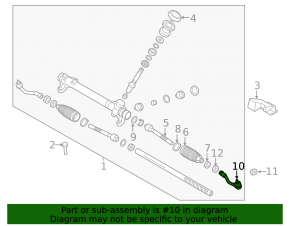 Steering tip left Hyundai Sonata 15-17 CTR