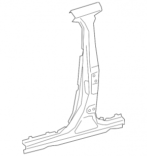 Body pillar central left Lexus UX200 UX250h 19- sawed off