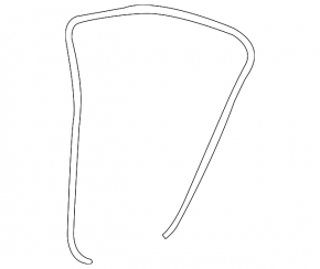 Rear right door seal for Lexus Hs250h 10-12