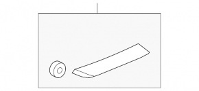Upper left rear fender molding for Toyota Rav4 19-24