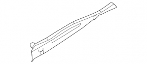 Right windshield wiper grille seal Infiniti QX60 22-26 rear