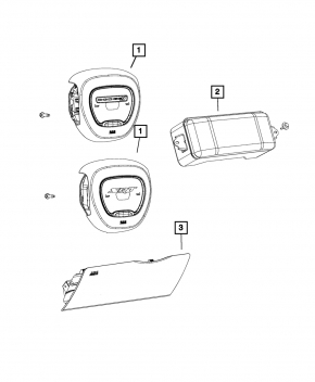 Airbag passenger in the dashboard Dodge Durango 14-20