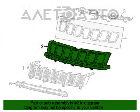 Jeep Compass 17-21 Gloss Black Grille Base