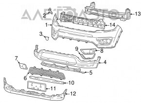 Jeep Compass 17-21 Gloss Black Grille Base