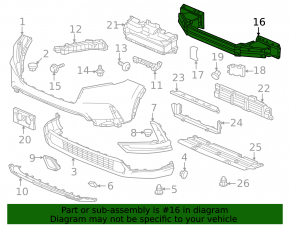 Front bumper reinforcement Honda CRV 23-