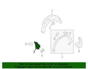 Mudguard threshold rear left Honda CRV 12-16