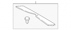 Toyota Prius 50 16 rear center roof lining