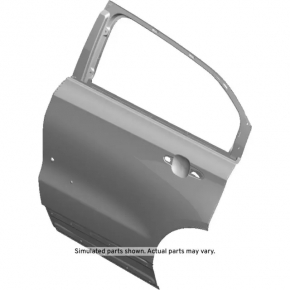 Rear left door assembly for a Cadillac XT4 19-25 white