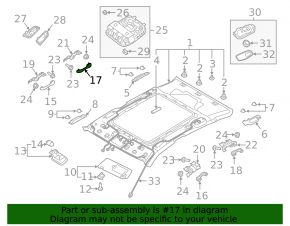 Front right ceiling handle Kia Optima 16-19 beige