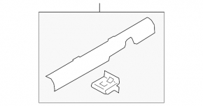 Door sill trim front right Kia Forte 19-24 black