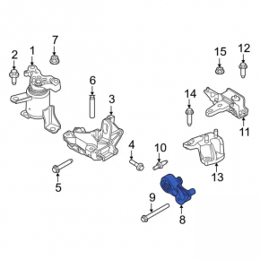 Engine mount rear Ford Fiesta 11-19 1.6