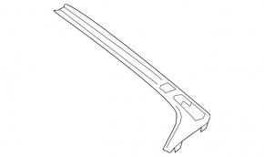 Audi A5 F5 18-25 aluminum trimaran center console trim, with pocket, bumps, broken mount