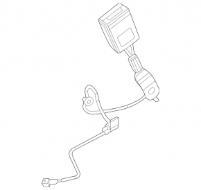 Mercedes W167 GLE 350 450 20-24 passenger seat belt latch