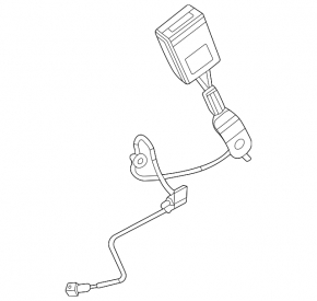 Mercedes W167 GLE 350 450 20-24 passenger seat belt latch