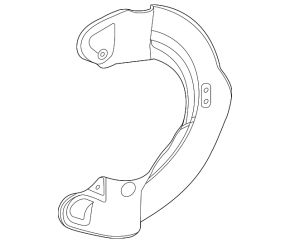 Front left brake disc cover for Mercedes H247 GLA 20-26