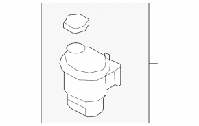 Power steering reservoir Ford Flex 09-12 dorest