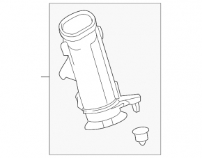 Air duct to filter Nissan Versa Note 13-19 1.6 first