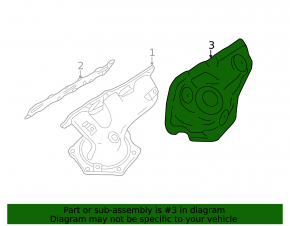 Front manifold guard for Nissan Murano z51 09-14