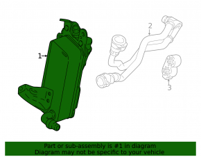Oil cooler automatic transmission BMW F30 17-18 B46