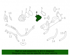 Thermostat housing Nissan Maxima A36 16-