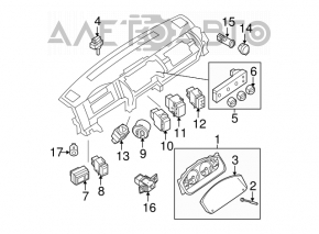 VDC Stabilization Disable Button Infiniti FX35 FX45 03-08