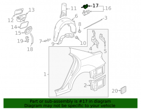 Mercedes W221 fuel filler flap lock