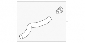 Upper cooling hose Hyundai Tucson 22-25 1.6T HEV