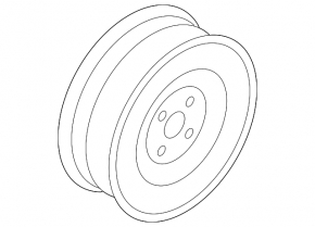 Spare tire space saver Nissan Versa Note 13-19 R15 rusty