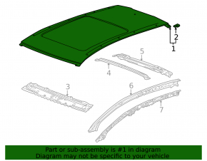 Metal roof Chevrolet Bolt EUV 22-23 without panorama