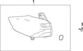 Light outer wing left Chevrolet Bolt EUV 22-23