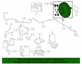 Mitsubishi Outlander 18-22 PHEV Vacuum Booster