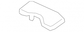 Audi A4 B9 17-25 driver's seat upper backrest trim, gray