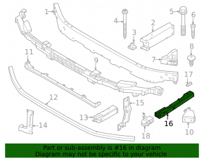 Rear bumper bracket right Mini Cooper 25-26