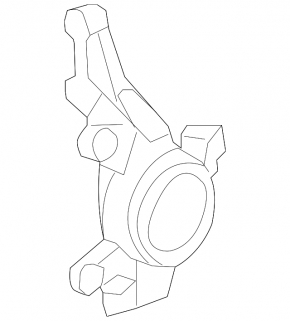 Trunnion with hub front right Honda CRV 15-16 AWD with casing