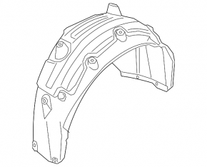 Rear left fender liner BMW 7 G11 G12 16-22