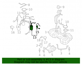 Fuel pump, right, VW Tiguan 09-17