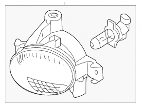 Right fog light for BMW 1 E82 08-13
