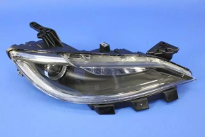 Headlight front right bare Chrysler 200 15-15 halogen without fastening, cracks in glass