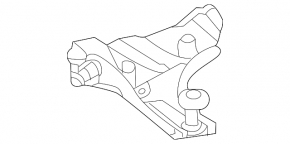 Upper rear left door hinge Toyota Sienna 21-25
