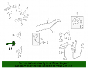 Door limiter rear left Lexus ES300h ES350 13-18