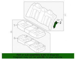 Kia K5 21-24 rear right seat airbag