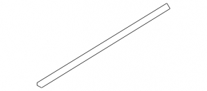 Glass seal inner door rear left Audi Q5 80A 18-24