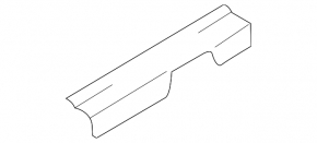 Front left door sill plate for Hyundai Santa FE 21-23, black