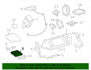 Toyota Avalon 13-18 Audio Amplifier