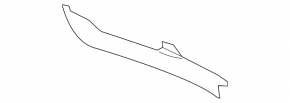 Front center bonnet seal Porsche Macan 15-