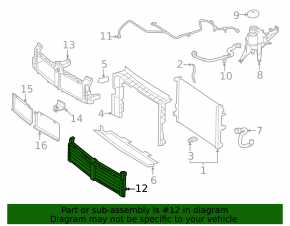 Lower radiator deflector blinds complete with motor for Mercedes EQB-class X243 22-25