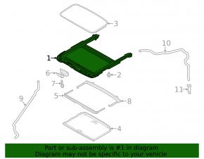 Hatch mechanism frame Ford Focus mk3 11-18